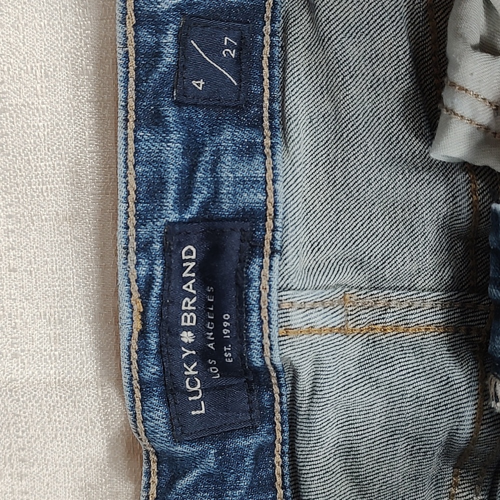 Lucky Brand The Roll Up Denim Jean Shorts Summer Womens Size 4/27 - Picture 4 of 10